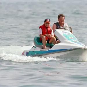 Prince William on a jet ski, Print Prince William on a jet ski, Print