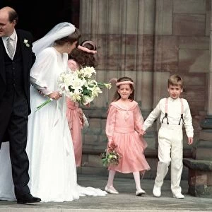 Prince William October 1988 as a page boy at the Wedding of Camilla Dunne