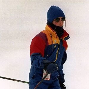 Prince William skiing on holiday