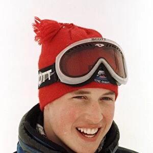 Prince William on slopes at Whistler Mountain near Vancouver March 1998 wearing ski