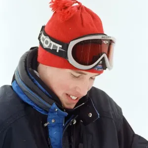 Princes William pictured during a skiing holiday with his father Prince Charles Princes William pictured during a skiing holiday with his father Prince Charles
