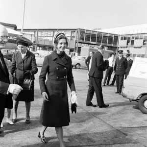 Princess Alexandra at Heathrow Airport. 23rd September 1970 Princess Alexandra at Heathrow Airport. 23rd September 1970