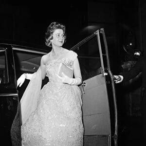 Princess Alexandra of Kent arrives for the ball being held at the Over-Seas League at St