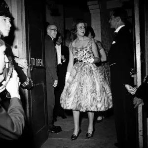 Print of Princess Alexandra at Sadlers Wells Theatre, 25th June 1959 Print of Princess Alexandra at Sadlers Wells Theatre, 25th June 1959
