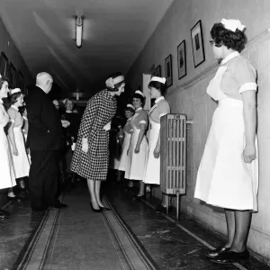 Princess Alexandra of Kent visits University College Hospital. 4th April 1962 Princess Alexandra of Kent visits University College Hospital. 4th April 1962