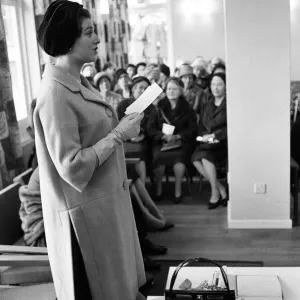 Princess Alexandra of Kent visits WYCA flats print Princess Alexandra of Kent visits WYCA flats print