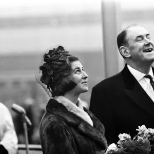 Princess Alexandra launches the ship Waikato at Harland and Wolff shipyard, Belfast Princess Alexandra launches the ship Waikato at Harland and Wolff shipyard, Belfast
