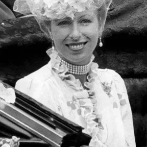 Princess Anne in Carriage Print, 29 July 1981