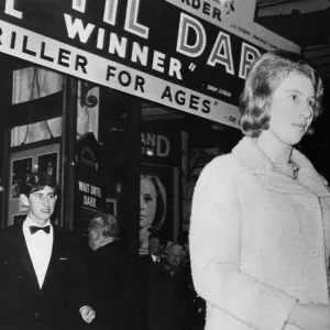 Princess Anne and Prince Charles leaving theatre after seeing Wait Until Dark - December