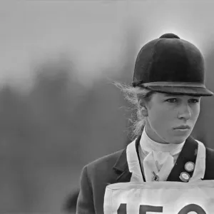 Princess Anne, The Princess Royal, competing in a showjumping event t Windsor Great Park Princess Anne, The Princess Royal, competing in a showjumping event t Windsor Great Park
