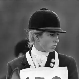 Princess Anne, The Princess Royal, competing in a showjumping event t Windsor Great Park Princess Anne, The Princess Royal, competing in a showjumping event t Windsor Great Park