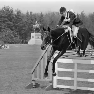 Princess Anne, The Princess Royal, competing in a showjumping event t Windsor Great Park Princess Anne, The Princess Royal, competing in a showjumping event t Windsor Great Park