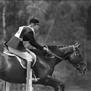 Princess Anne, The Princess Royal, competing in a showjumping event t Windsor Great Park Princess Anne, The Princess Royal, competing in a showjumping event t Windsor Great Park