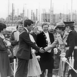 Princess Anne seen here at the official opening of the new facilities at the Tees Dock
