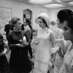 Princess Anne in Teheran. Queen Farah Diba (Empress) invited the queens Princess Anne in Teheran. Queen Farah Diba (Empress) invited the queens