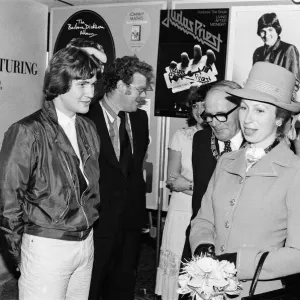 Princess Anne visits Aylesbury, Buckinghamshire. The Princess meets Eurovision Song Princess Anne visits Aylesbury, Buckinghamshire. The Princess meets Eurovision Song