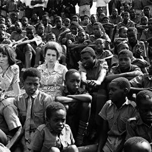 Princess Anne visits Starehe Boys Centre for orphans, in Nairobi, Kenya