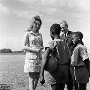 Princess Anne visits Starehe Boys Centre for orphans, in Nairobi, Kenya
