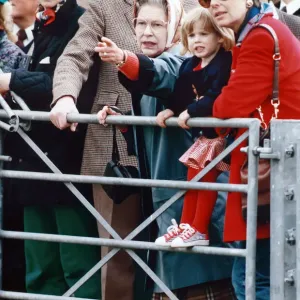 Princess Beatrice with her grandmother Queen Elizabeth II at the Windsor Horse show Princess Beatrice with her grandmother Queen Elizabeth II at the Windsor Horse show