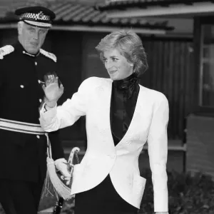 Princess Diana, arrives to officially open Acorns Childrens Hospice