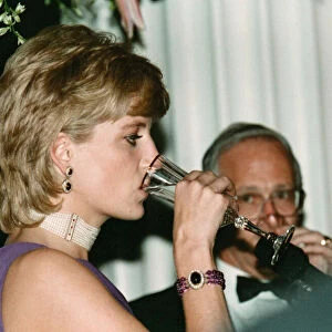 PRINCESS DIANA DURING A CHARITY BASH DURING HER VISIT TO CHICAGO - JUNE 1996