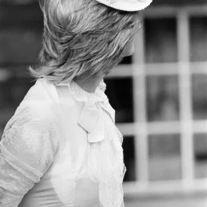 Princess Diana dressed up in Edwardian fashion for a Klondike evening at at Edmonton Park