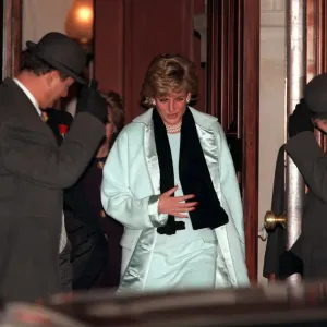 Print of Princess Diana leaving the Lanesborough Hotel