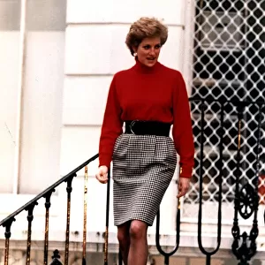 Princess Diana leaving Prince William and Prince Harry at Wetherby School in Notting Hill