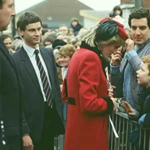 Princess Diana meets and greets the people of Birmingham, The Midlands