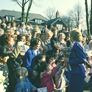 Princess Diana meets and greets the people of Erdington and Handsworth