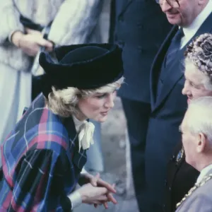 Princess Diana meets Shrewsbury in 1984 Print Princess Diana meets Shrewsbury in 1984 Print