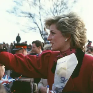 Princess Diana meets and greets the people of Walsall, West Midlands Princess Diana meets and greets the people of Walsall, West Midlands