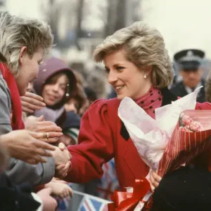 Princess Diana meets and greets the people of Walsall, West Midlands Princess Diana meets and greets the people of Walsall, West Midlands
