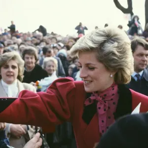 Princess Diana meets and greets the people of Walsall, West Midlands Princess Diana meets and greets the people of Walsall, West Midlands