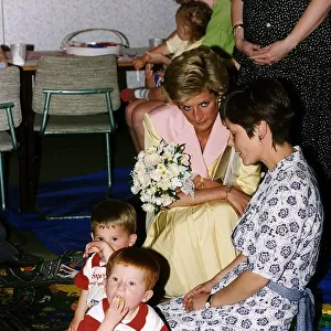 Princess Diana at the Nottingham and Notts Society for the Deaf in Forest Road