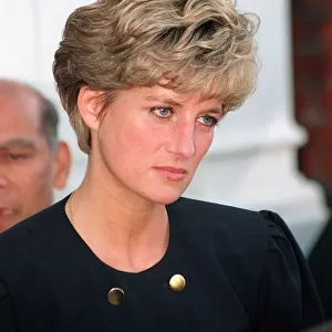 Princess Diana at the opening of Centrepoint Homeless Shelter in Vauxhall, South London