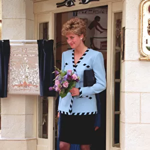 Princess Diana at the opening of the Egyptian House for Productive Families