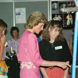 Print of Princess Diana and Prince Charles in Australia, 30th January 1988 Print of Princess Diana and Prince Charles in Australia, 30th January 1988