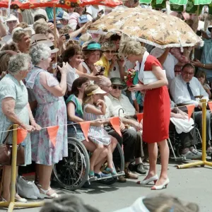 Princess Diana and Prince Charles on their overseas visit to Australia for