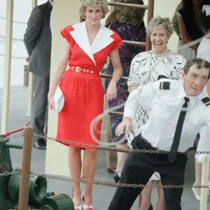 Princess Diana and Prince Charles on their overseas visit to Australia for