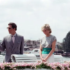 Princess Diana and Prince Charles on their overseas visit to Thailand