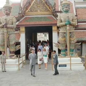 Princess Diana and Prince Charles on their overseas visit to Thailand