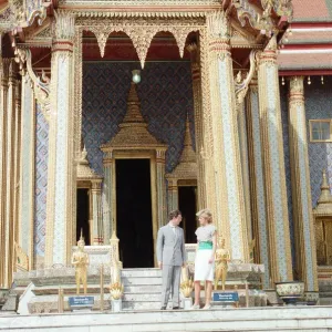 Princess Diana and Prince Charles on their overseas visit to Thailand