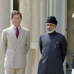 Princess Diana & Prince Charles with the Sultan of Oman. July 1989