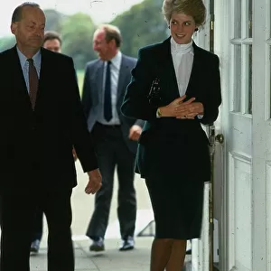 Princess Diana, Princess of Wales arriiving for her visit to the Edinburgh Western
