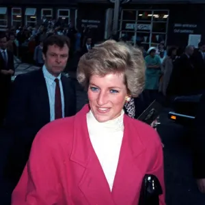 Print of Princess Diana in Sheffield, 1989
