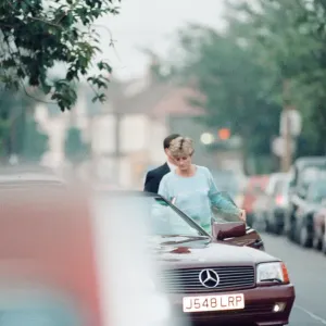 Princess Diana Returns to Car After Visiting Friend Carolyn Bartholmew Print, June 1992