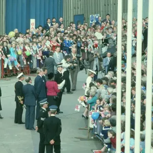 Princess Diana in Scotland visiting the area of Govan, on The Clyde Princess Diana in Scotland visiting the area of Govan, on The Clyde