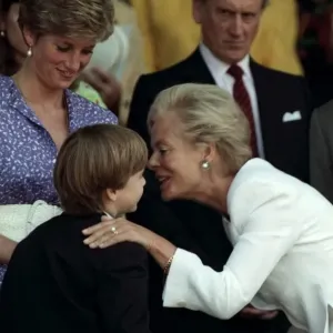 Princess Diana and Prince William at Wimbledon Print, 1991 Princess Diana and Prince William at Wimbledon Print, 1991