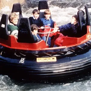 Princess diana and sons Prince harry and Prince william at Alton Towers Princess diana and sons Prince harry and Prince william at Alton Towers
